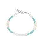 Pulsera 'Isolda' de Perlas y Amazonita