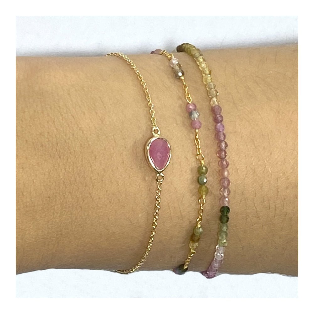 Pulsera 'Juniper' - Turmalina Multicolor