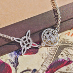 Pulsera Nudo de Bruja & Tetragramaton - Plata de Ley 925