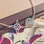 Pulsera Nudo de Bruja & Tetragramaton - Plata de Ley 925