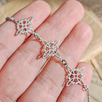 Pulsera Triple Nudo de Bruja en Plata de Ley 925