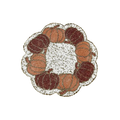 Pumpkin Harvest Beaded Placemat - Set of 6
