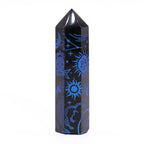 Punta de Obsidiana Negra 'Mistica' - Azul Medianoche