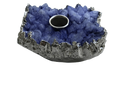 Purple Agate Gemstone Taper Candle Holder
