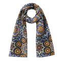 Purple & Brown Silk Scarf Baraka V2