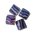 Purple Fluorite Agate Coasters - Set of 4