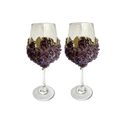 Purple Quartz Wine Glass - Set of 2