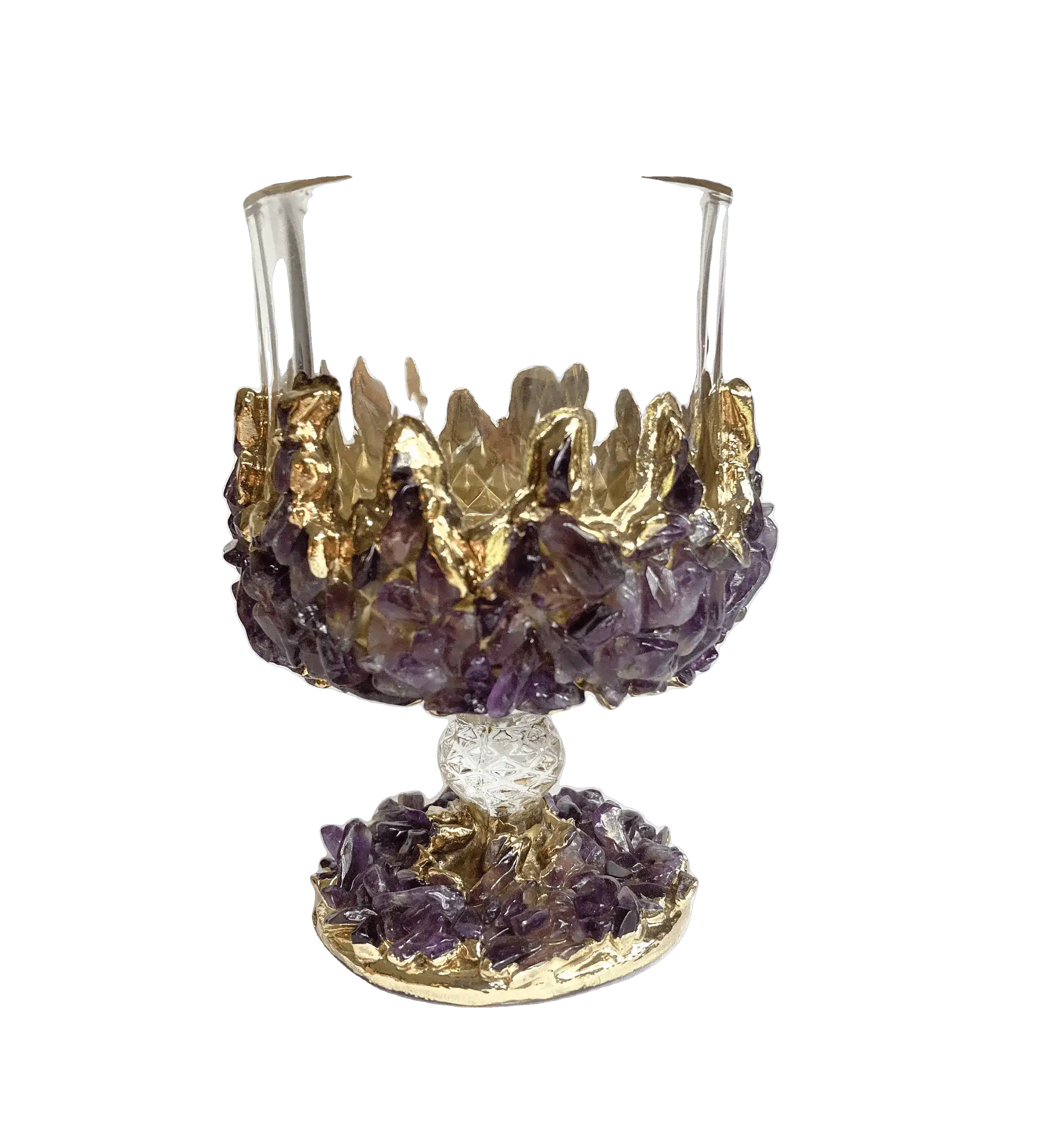 Purple Rose Quartz Mini Wine Glass - Set of 2