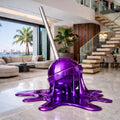 OSO Stainless Steel Maison Melt Sculpture - Height: 72 inch (183 cm) / Purple