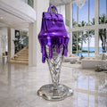 OSO Stainless Steel Molten Icon Sculpture - Height: 108 inch (274 cm) / Purple