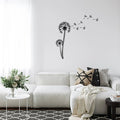 Pusteblume with Flying Seeds Metal Wall Hanging Decor