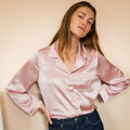 Chemise 100% pure soie de mûrier - Bois de rose
