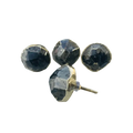 Pyrite Gemstone Agate Cabinet Door Pull Handle - Set of 4