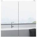 Wall Mounted Bathroom Mirror Cabinet w/ Adjustable Shelf, 60 x 15 x 60cm, High Gloss White