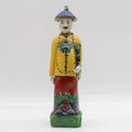 Qing Dynasty Emperor Hand Painted Figurine