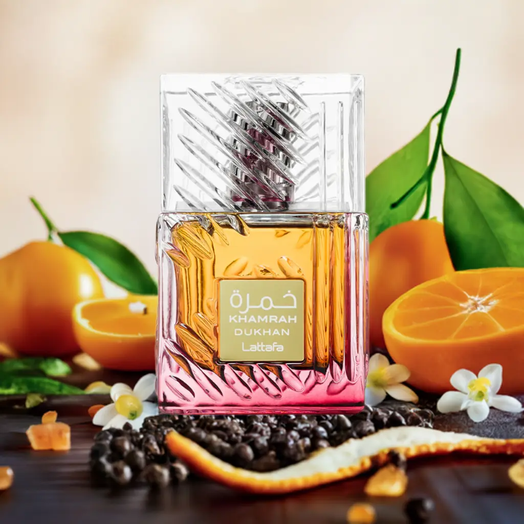 Khamrah Dukhan Lattafa - Aroma especiado, ahumado y oriental