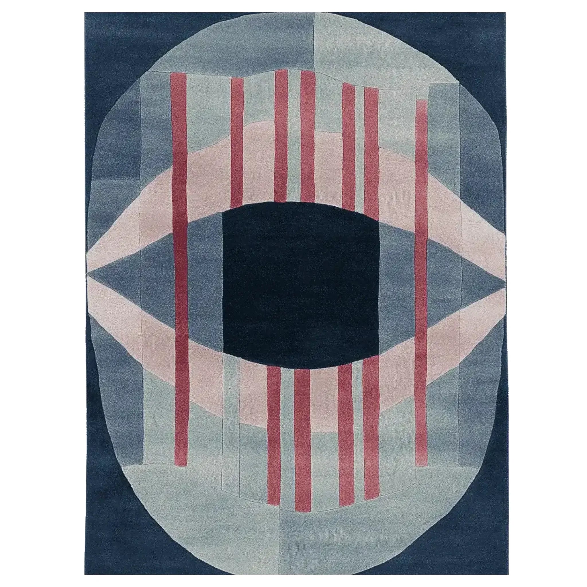 Quiet Curve Thread Form Hand Tufted Rug
