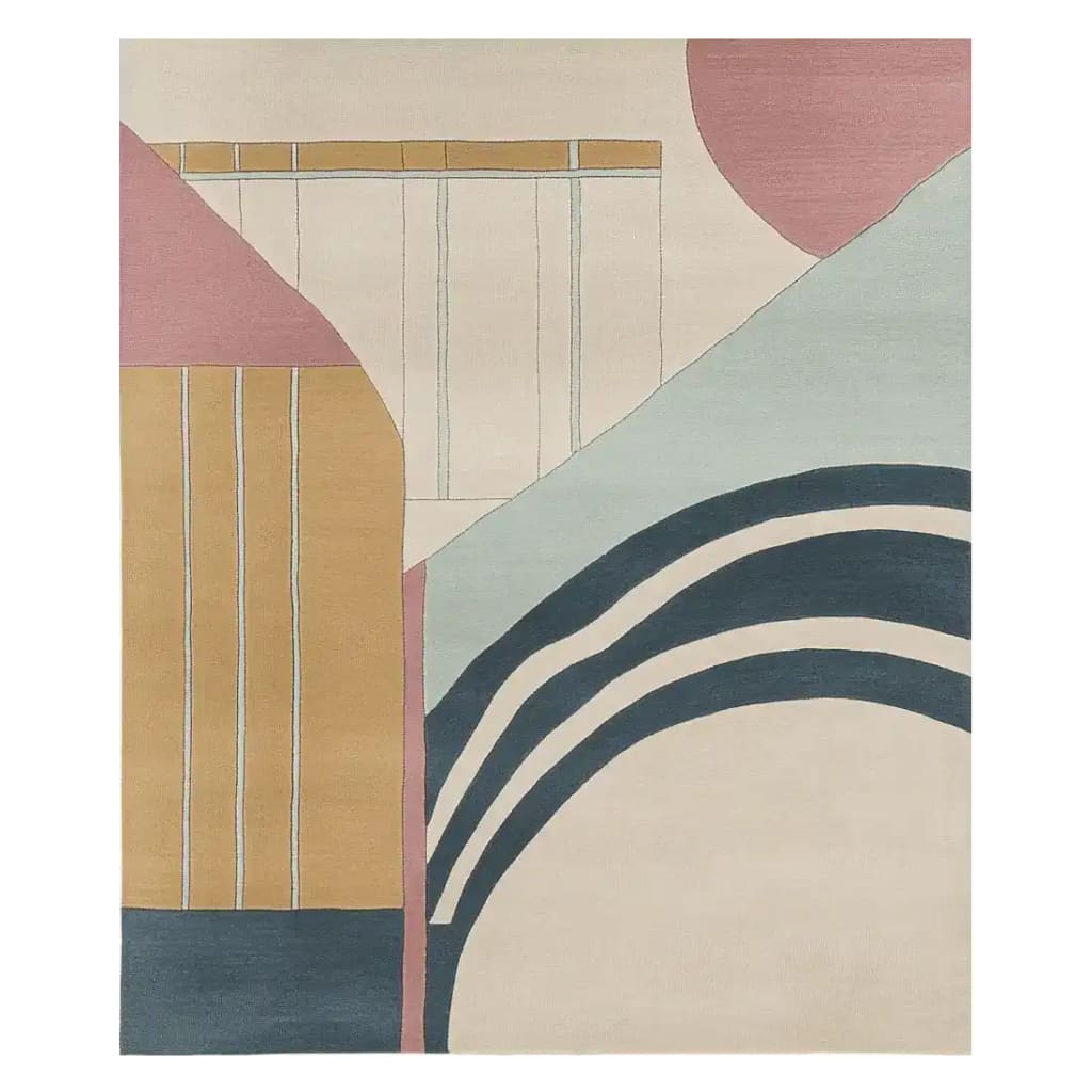Quiet Urban Geometry Hand Tufted Rug