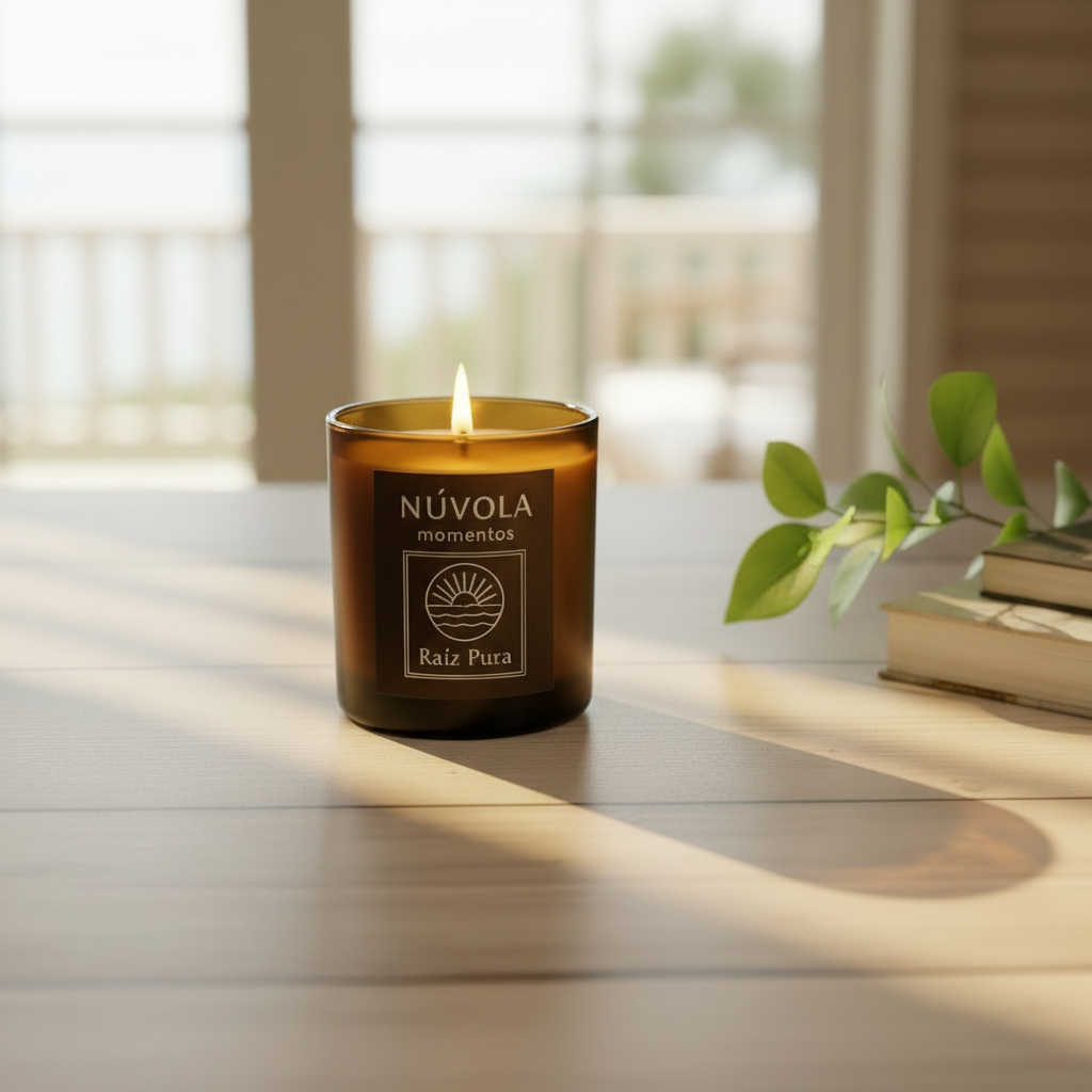 Raíz Pura – Vela para calmar la sobrecarga mental