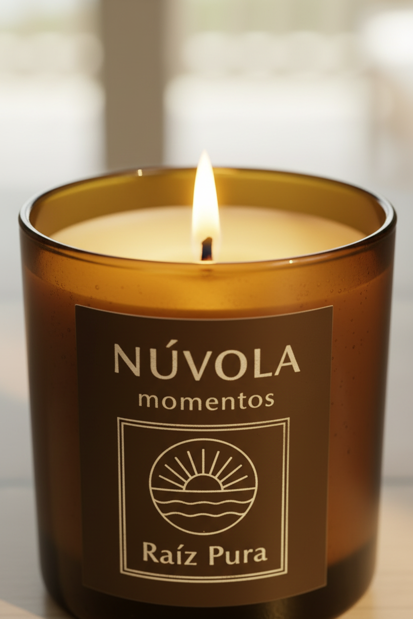 Raíz Pura – Vela para calmar la sobrecarga mental