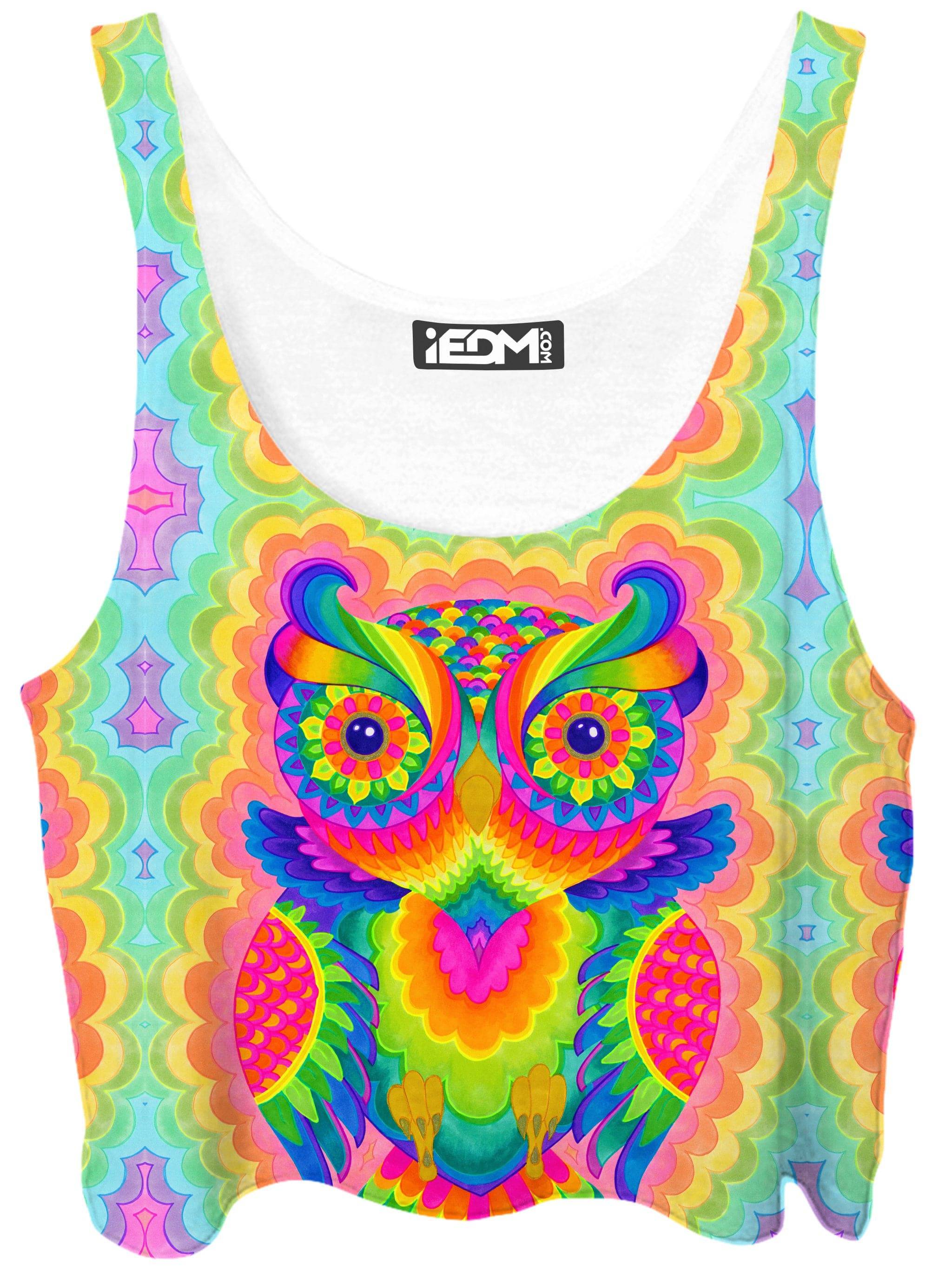 Cosmic Owl Crop Top