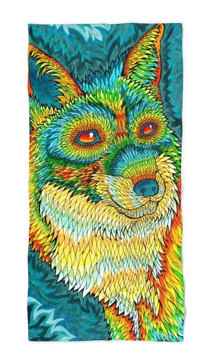 Foxadelic II Beach Throw
