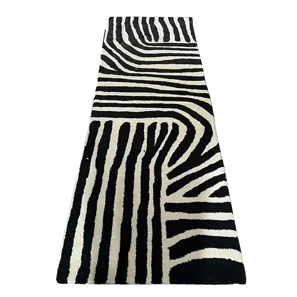 Radiant Burst Hand Tufted Wool Rug 2.5' x 7'