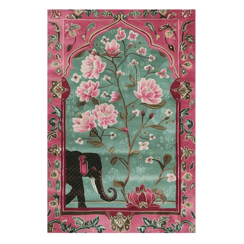 Radiant Petals Hand Tufted Wool Rug