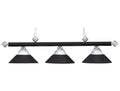 Ram Gameroom Products Metallic Finish & Halophane Glass Table Lights