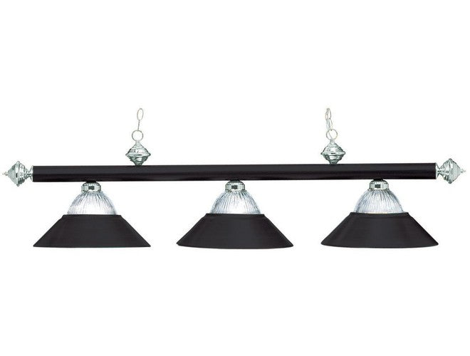 Ram Gameroom Products Metallic Finish & Halophane Glass Table Lights