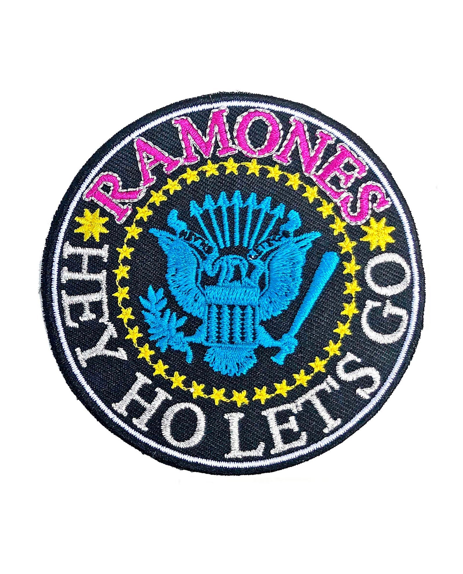 Ramones - Parche Bordado "Hey Ho Let's Go V.2"