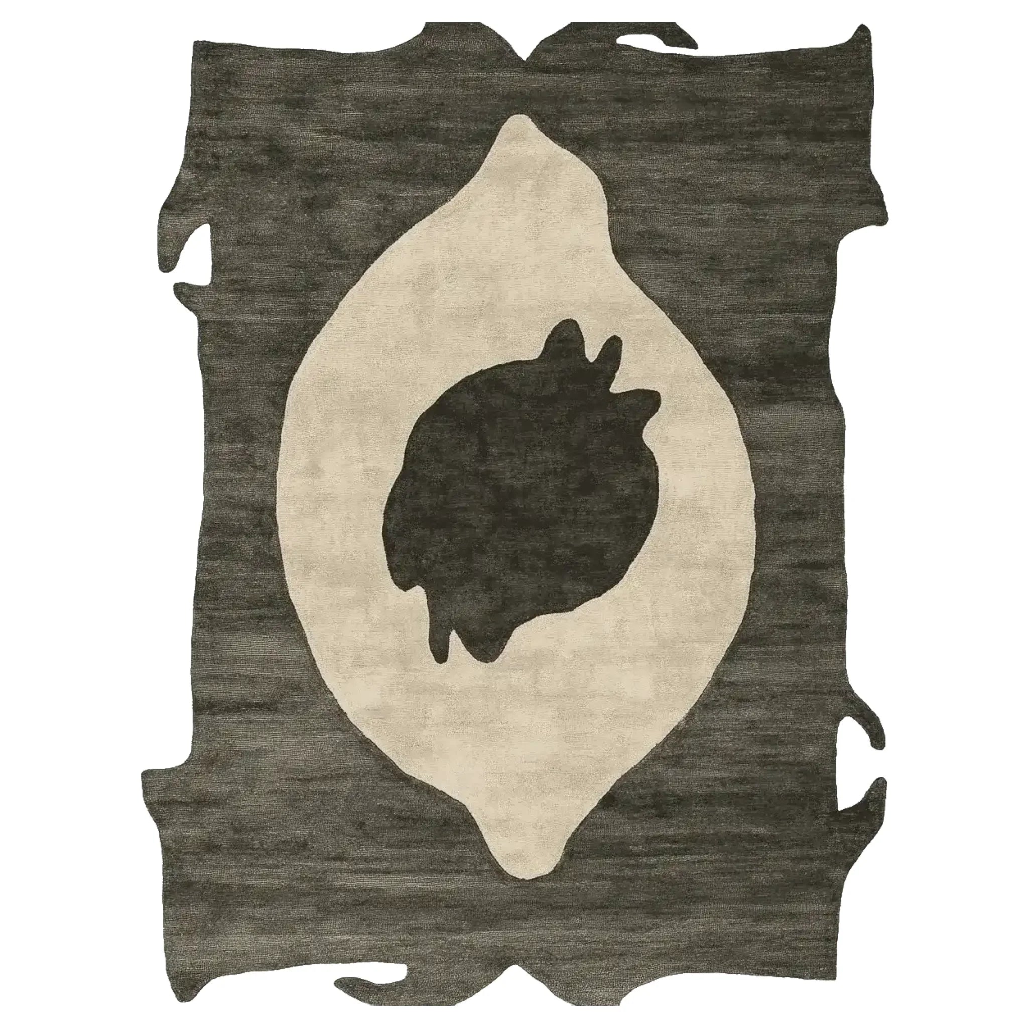 Raw Edge Totem Hand Tufted Rug
