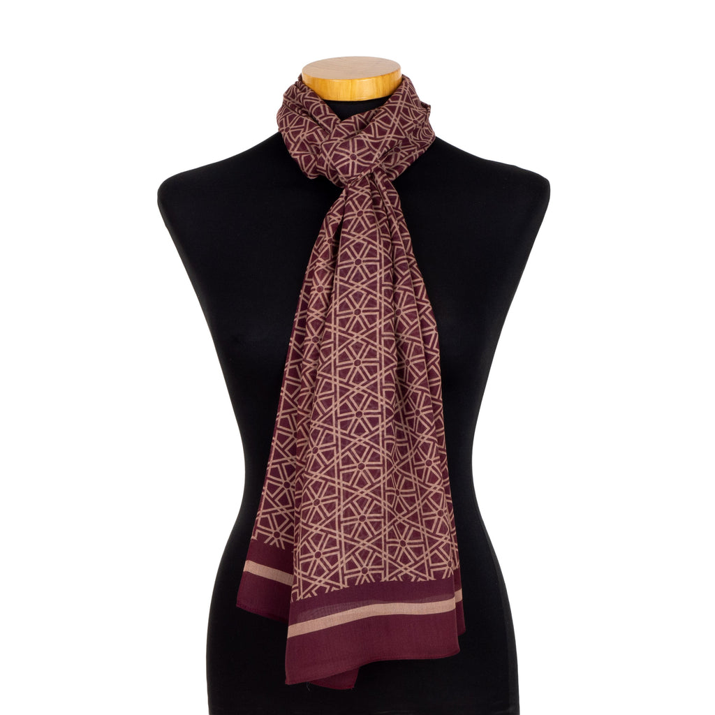 Red and Beige Scarf Taif v2