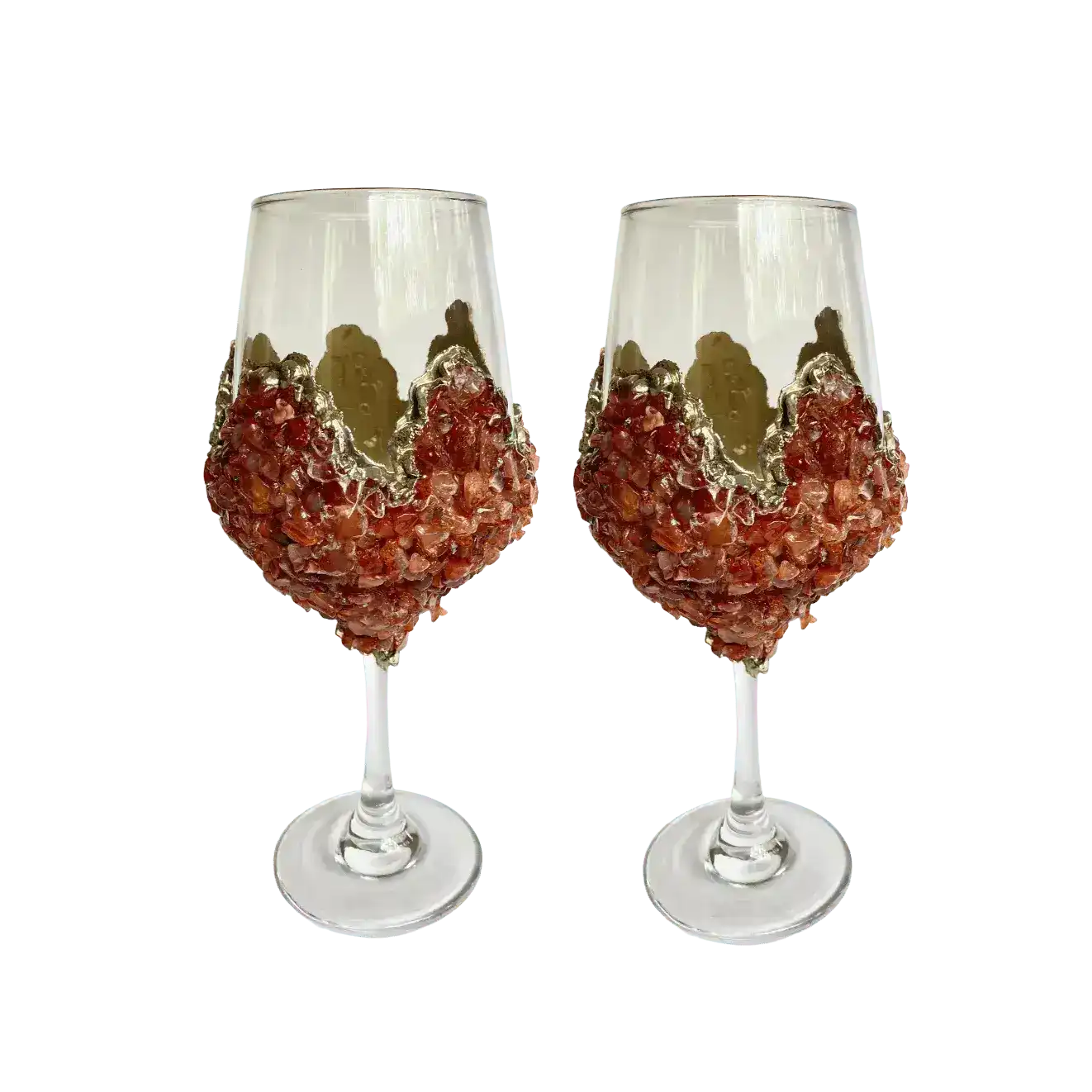 Red Quartz Wine Glass - Set of 2
