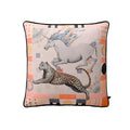 Refined Equine & Leopard Cushion Cover