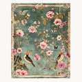 Regal Aviary Frame Hand Tufted Rug 7 x 9 ft
