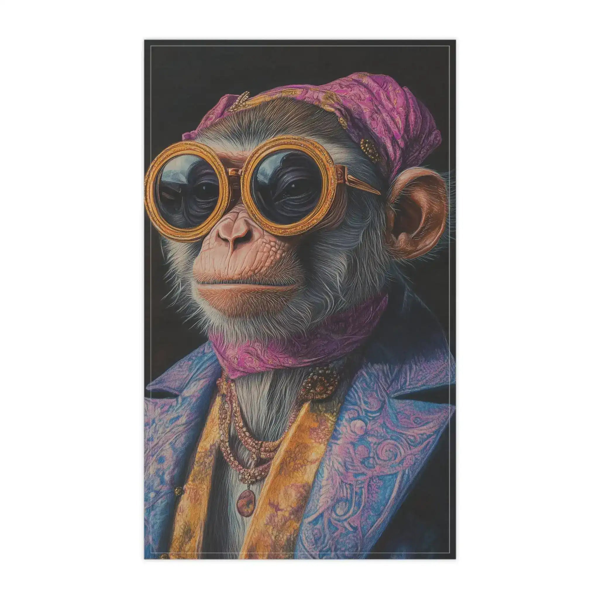 Regal Rebel Couture Monkey Cotton Kitchen Towel