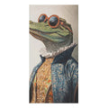 Stylish Renaissance Crocodile in Couture with Sunglasses Bath Towel