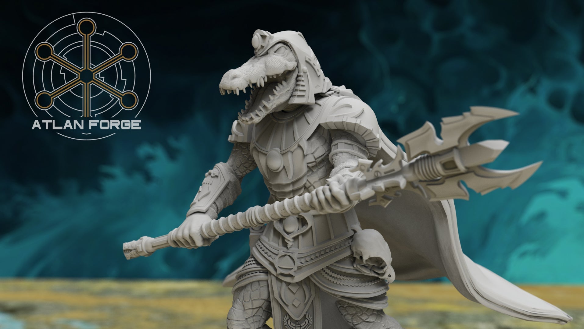 Aegyptus Reptilian Sorcerers, Atlan Forge