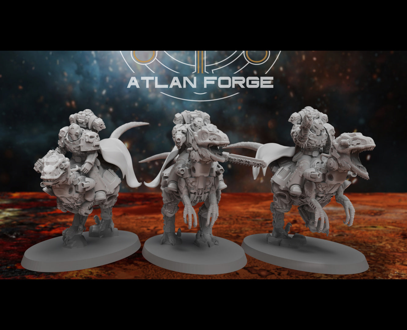 Cyber Velociraptor Riders, Atlan Forge