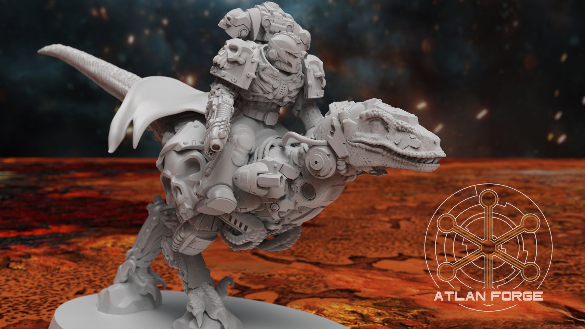 Cyber Velociraptor Riders, Atlan Forge