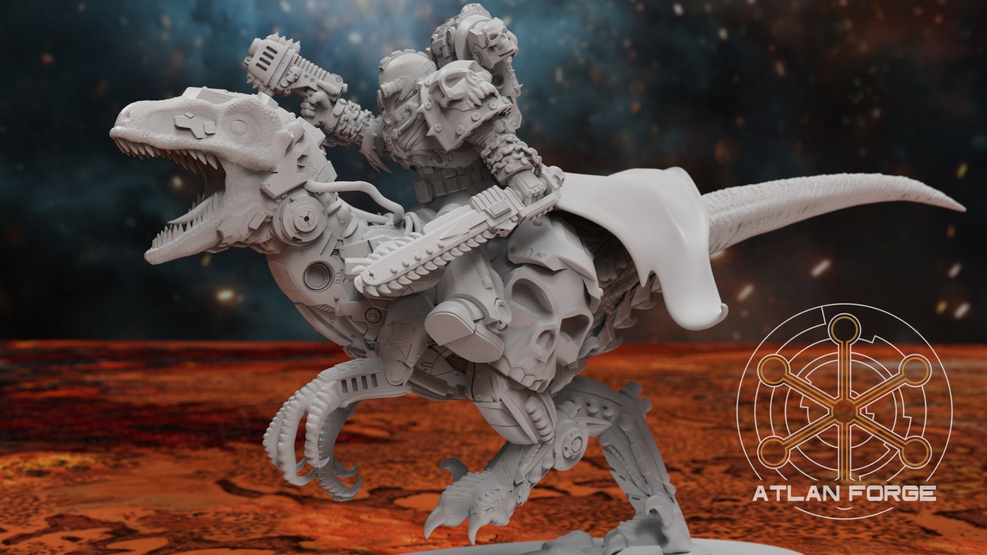 Cyber Velociraptor Riders, Atlan Forge