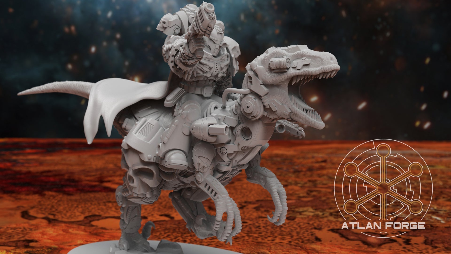 Cyber Velociraptor Riders, Atlan Forge