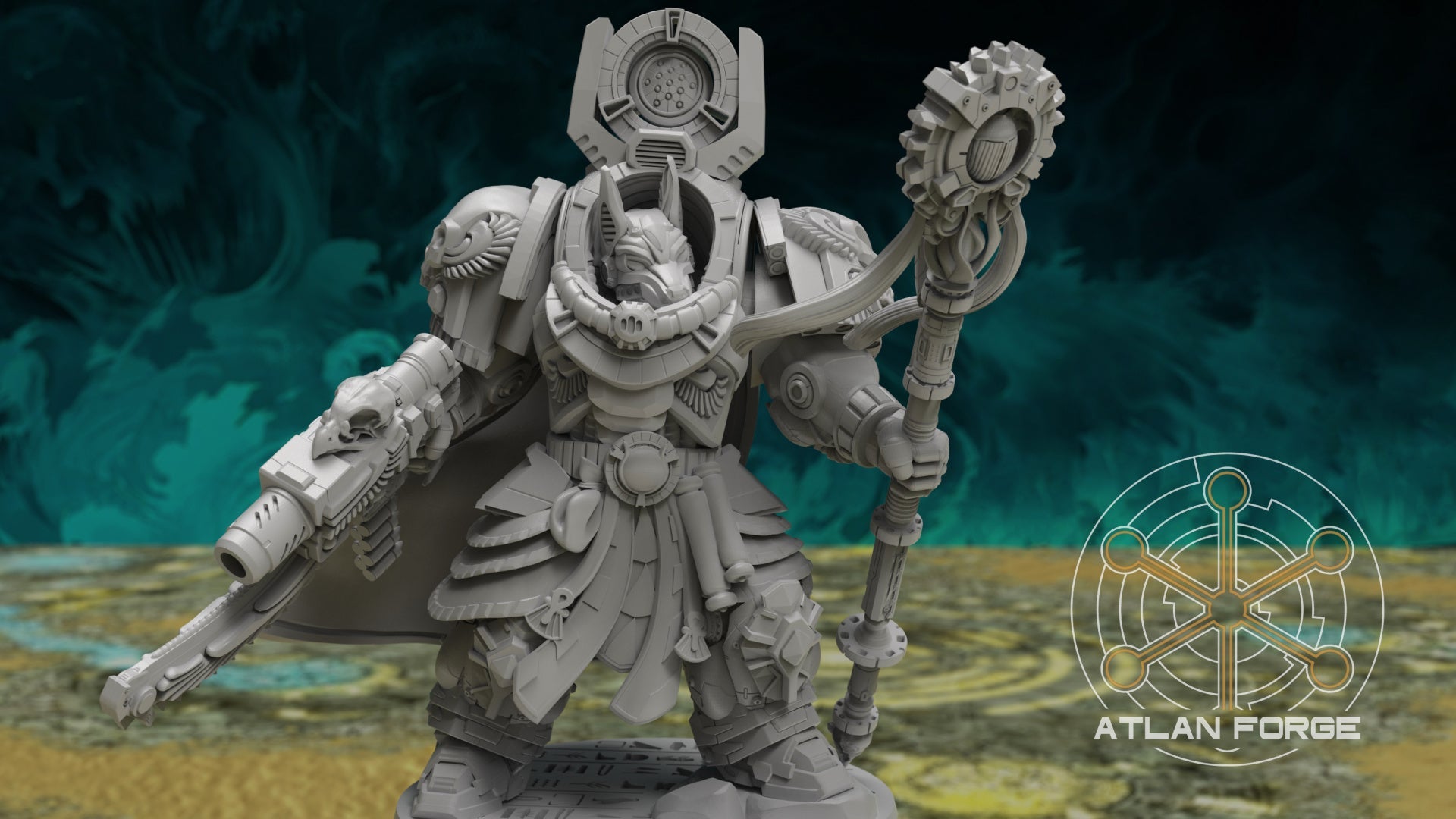 Nehebkau Sorcerer - in Heavy Armor, Atlan Forge