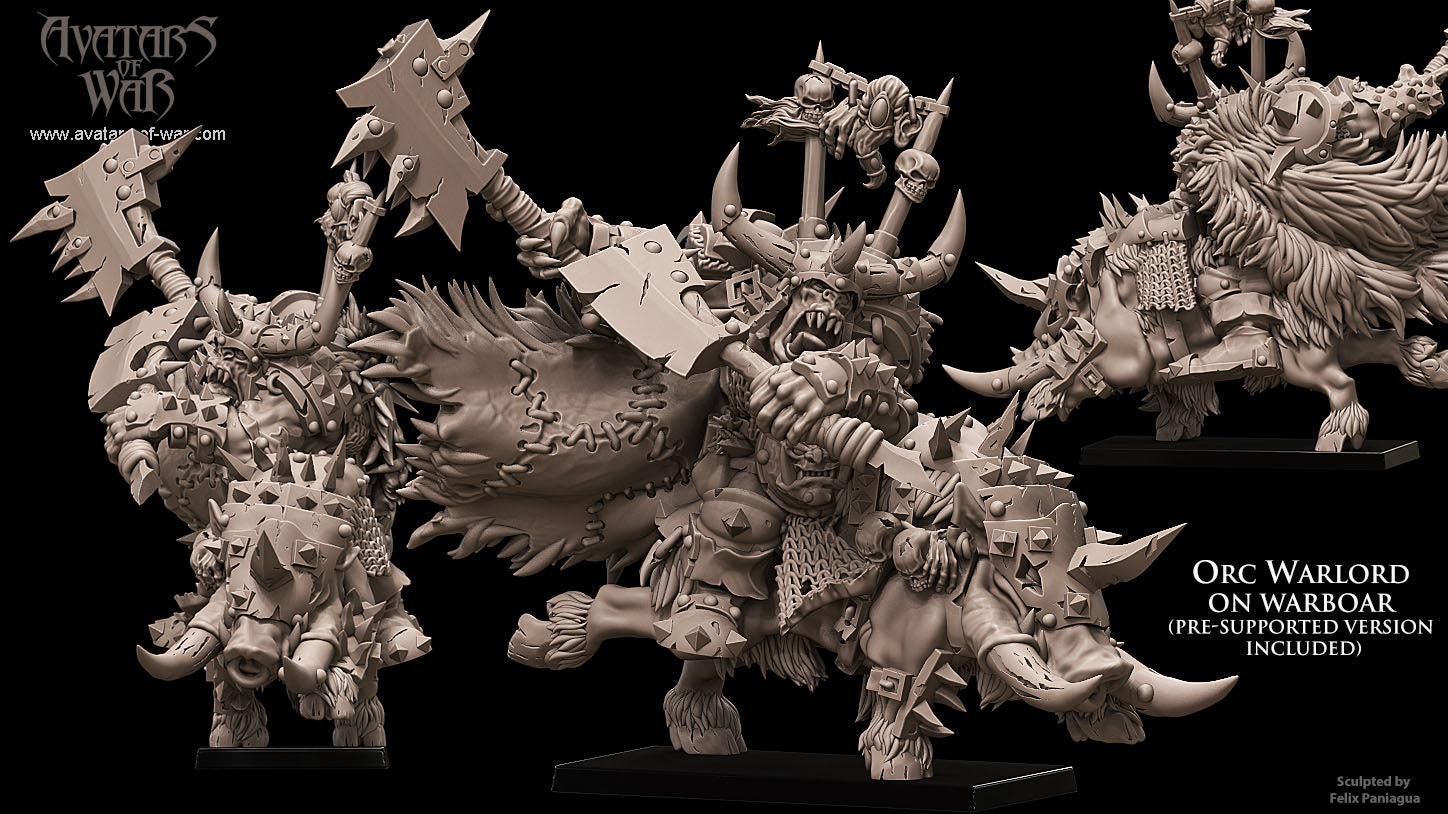 Orc Warlord on Boar, Avatars of War