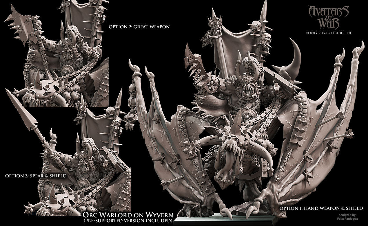 Orc Warlord on Wyvern, Avatars of War