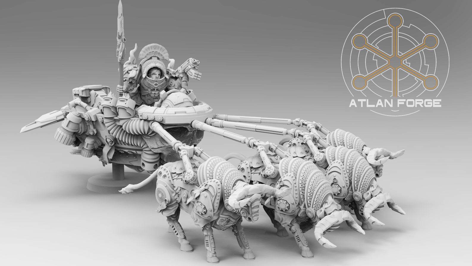Minoan Chariot Bulls, Atlan Forge