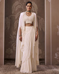 The Realm Cape Skirt Set By KYNAH, Luxury Indian Fashion & Bridal Wear