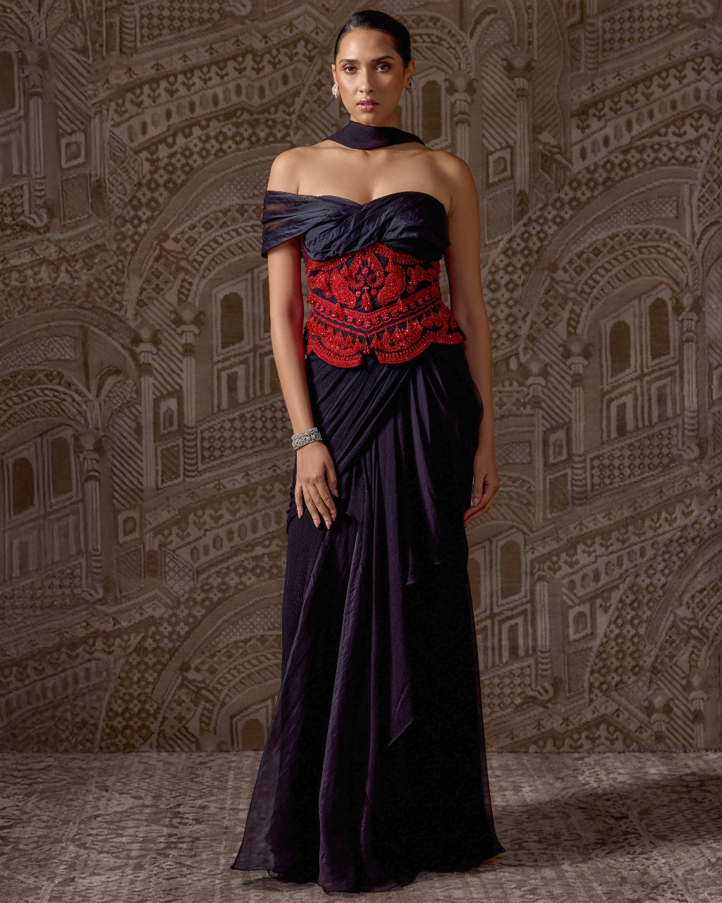 The Gilded Sari Set By KYNAH, Luxury Indian Fashion & Bridal Wear