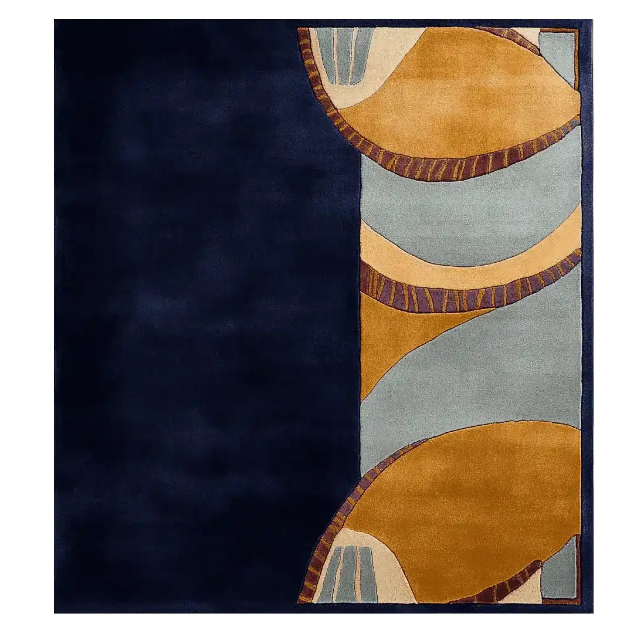 Riverbend Earth Form Hand Tufted Rug